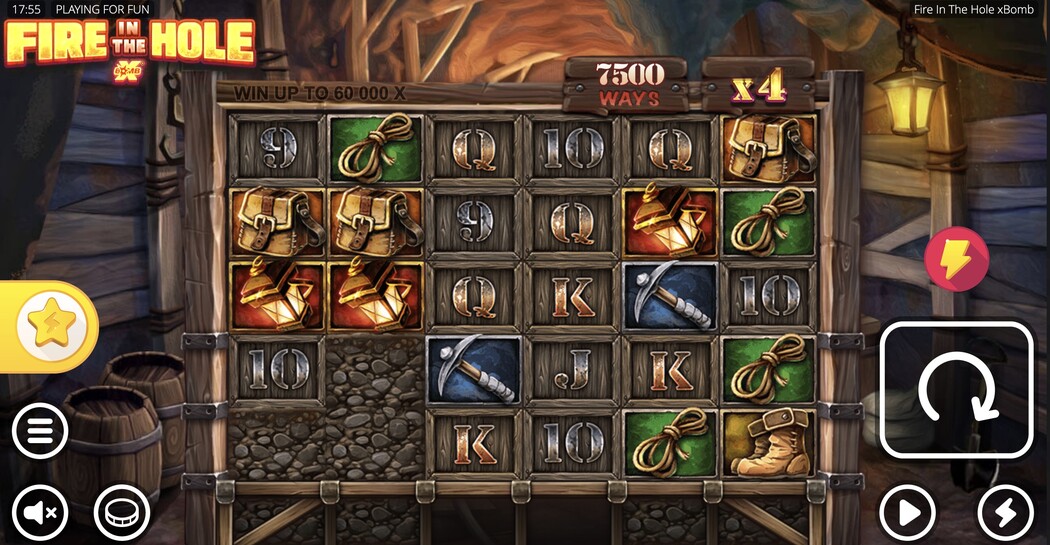 Fire in the Hole xBomb pokie by Nolimit City