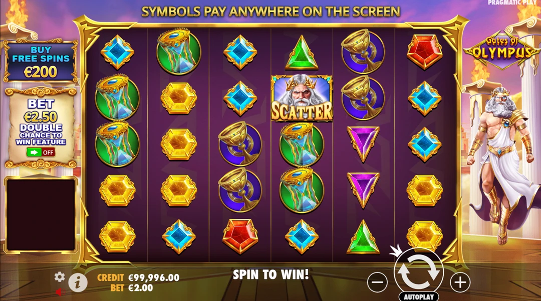 Gates of Olympus pokie by Pragmatic Play