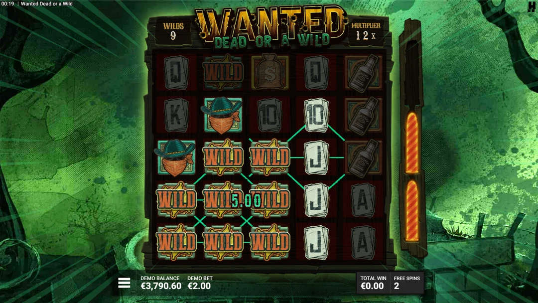 Wanted Dead or a Wild pokie by Hacksaw Gaming
